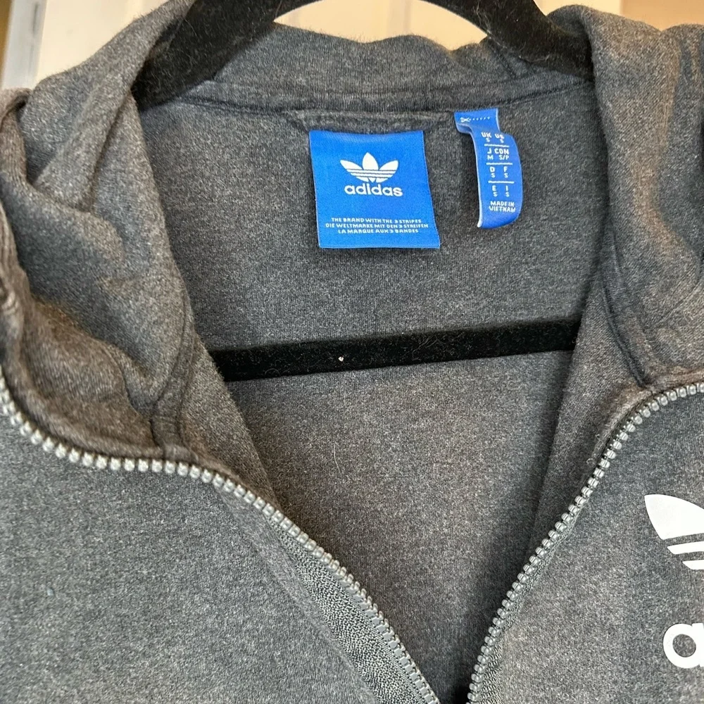 Adidas Gray and White Hoodie - Picture 2 of 4